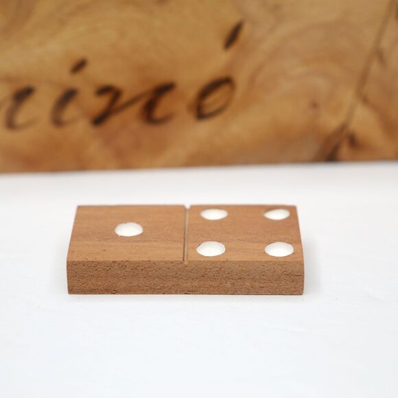 Vintage Cuba Wood Dominoes Set Wooden Retro Games Travel Summer - Picture 4 of 7